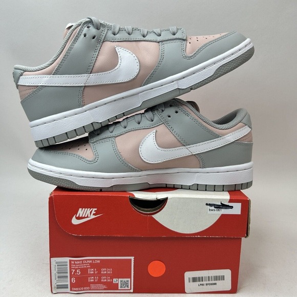 Nike Shoes Dunk Low WMNS “Soft Grey Pink Oxford” 2024 - Picture 3 of 5